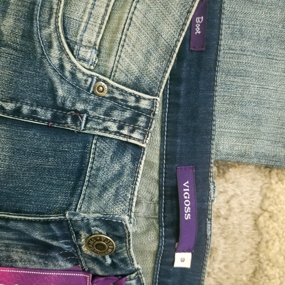 Vigoss Jeans Early-2000s/Y2K Aesthetic Bootcut Size 3 - Picture 6 of 10